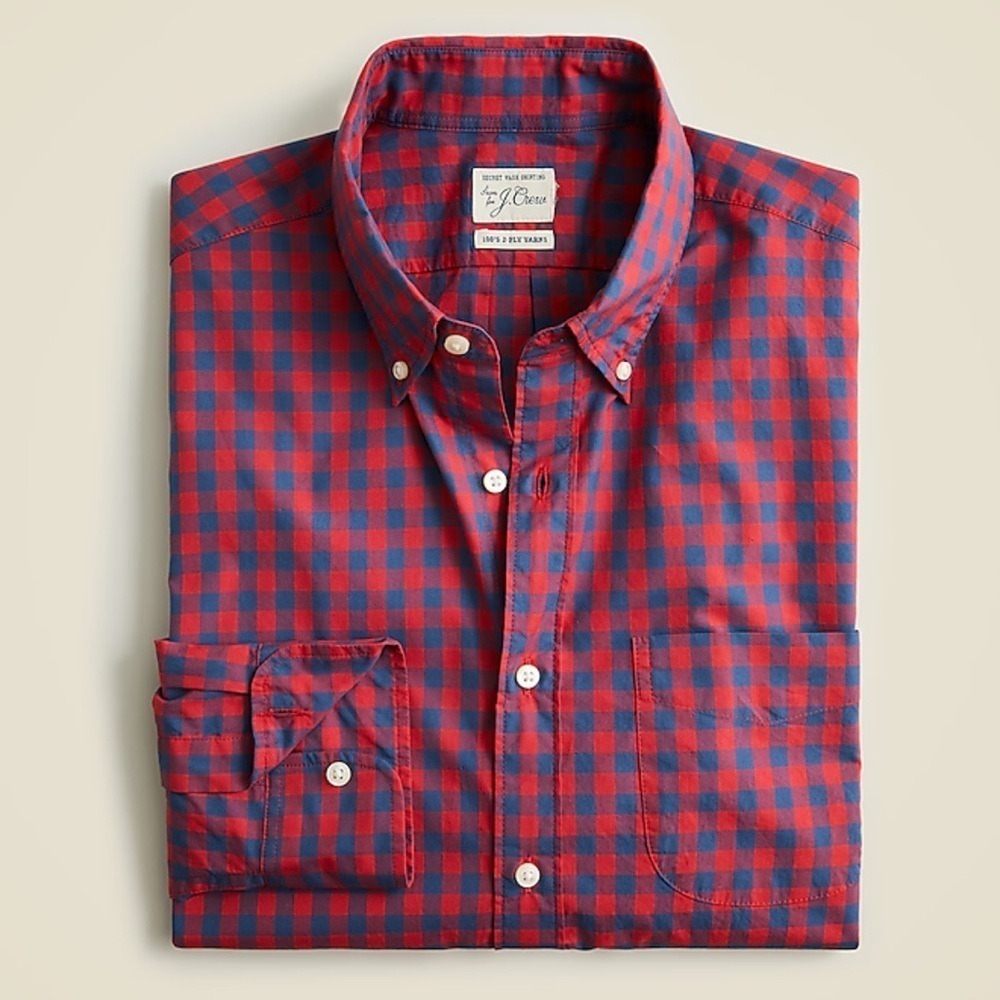 J crew Secret Wash cotton poplin shirt
